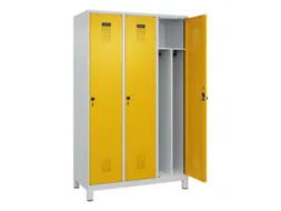 locker voor scheiding van kleding,HxBxD 1950x1200x500mm,3vak