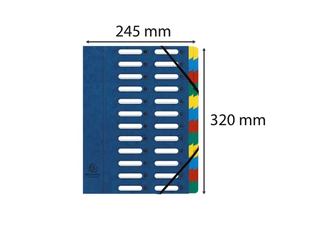 Sorteermap Harmonika vensters 24vak ass