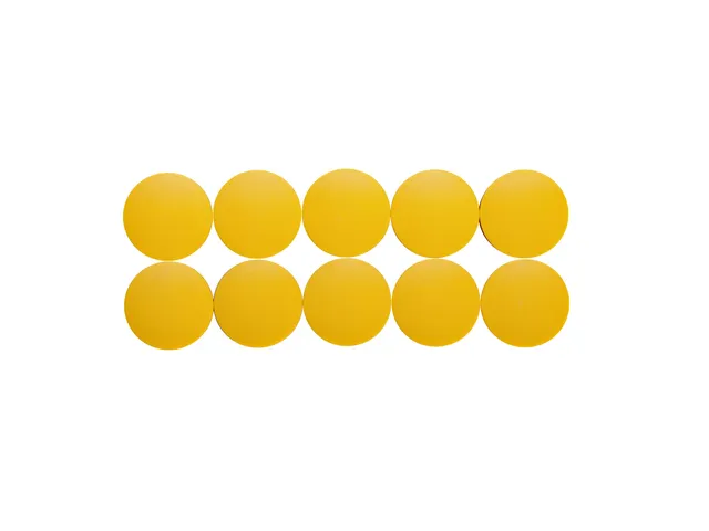 Magneet MAUL Solid 38mm 2500gr geel 10 stuks