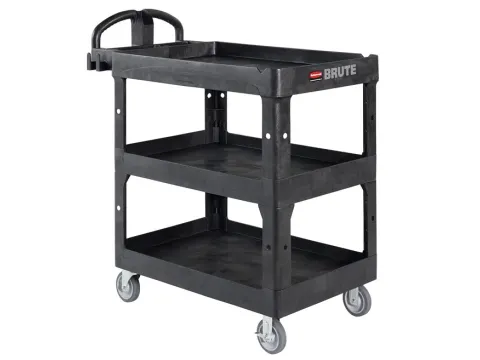 Chariot de service BRUTE HD à 3 plateaux Moyen