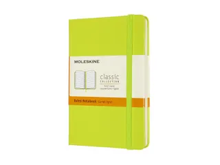 Notitieboek Moleskine pocket 90x140mm lijn hard cover lemon green - 1