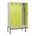 locker met bank,voor scheiding van kleding,HxBxD 2120x1200x815mm,4vak