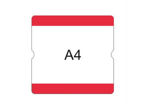 beschrijfbare hoes,markering HxB 302x290mm,PVC,rood