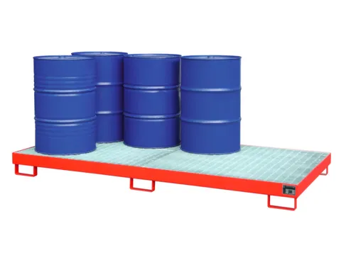 Systeem-Opvangbak Rood 8x 200l 246l 210x 2650x1300mm Rooster