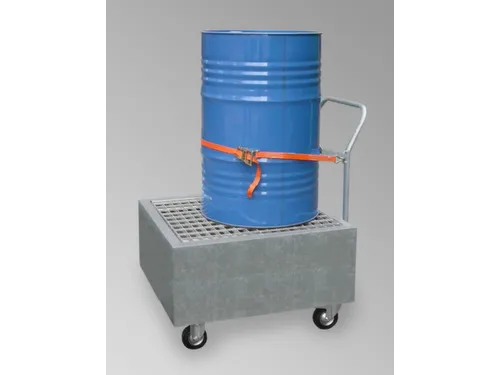 Opvangbak 1x 200l Opvangvo 220 l Staal 525x 800x 860mm Verrijdbaar