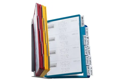 Wandelement Durable 5512 Vario Wall Met 20-tassen A4 Assorti