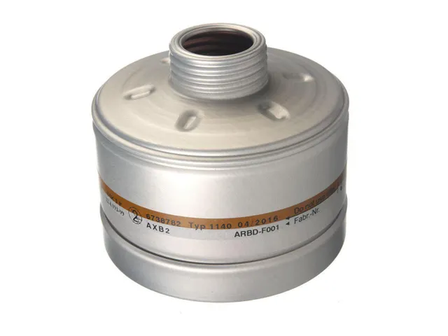 Dräger 1140 AXB2 gasfilter, universele schroefdraadaansluiting EN148-