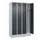 locker voor scheiding van kleding,HxBxD 1950x1200x500mm,4vak