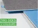 Sous-main de bureau EYE STYLE gris clair/bleu 600x450x7mm