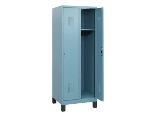 schoollocker,HxBxD 1630x600x500mm,2vak,vak B 300mm,cil.-slot,voeten - 1