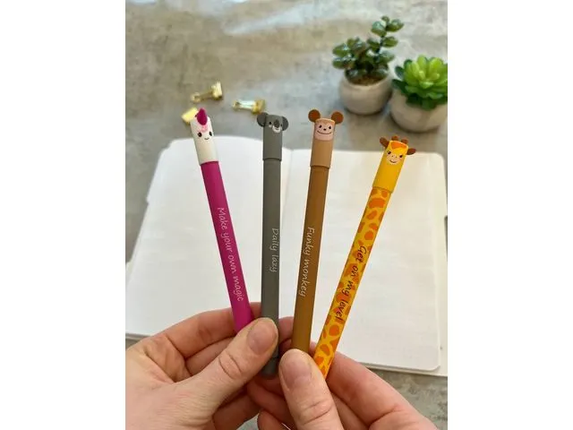 Stylo gel Eberhard Faber Animal Erase-It Girafe couleur d'écriture :