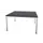 Vergadertafel Hxbxd 74x140x140cm 4-poots Ronde Buis Aluzilver Cc-zwart