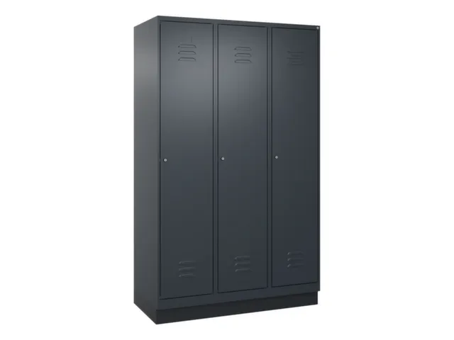 locker voor scheiding van kleding,HxBxD 1950x1200x500mm,3vak