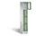 Lockerkast 1800x320x500mm 1x4 vakken Cilinderslot, Sokkel, RAL6011