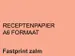 Receptpapier Fastprint A6 80 Gram Zalm