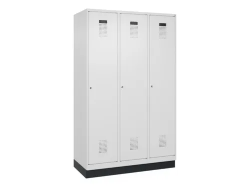 locker,HxBxD 1950x1200x500mm,3vak,vak B 400mm,cil.-slot,sokkel