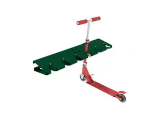 Steprek voor 6 steppen L 990mm eenzijdig RAL6005 - 1