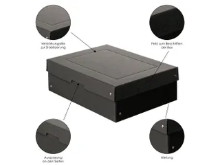 PureBox Black A4 100mm - 5