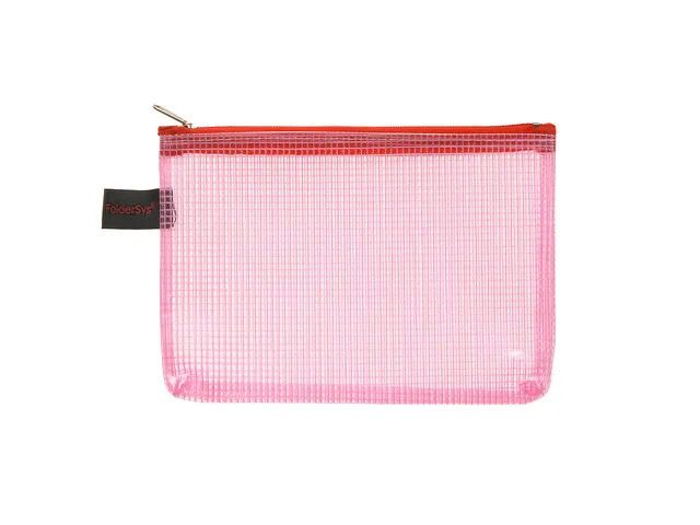 Ritszak Foldersys A6 PVC transp rood