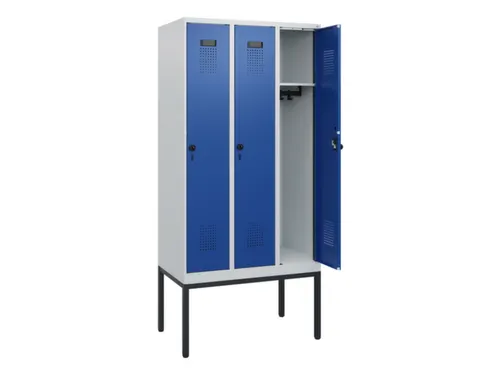 schoollocker,HxBxD 1950x900x500mm,3vak,vak B 300mm,draaigrendel