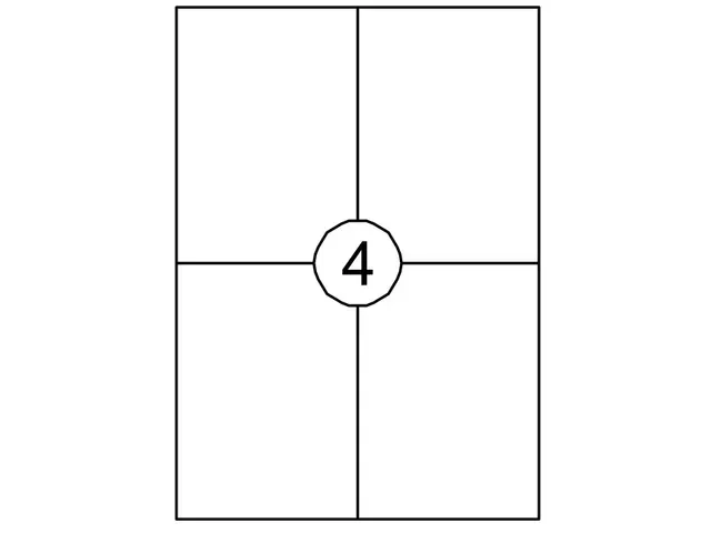 Etiket Quantore 105x148mm wit 400st XL Voordeelbundel