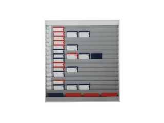 Werkplaats-/Opdrachtplanner Kunststof Profiel 1750x1575mm 15 Rijen - 7