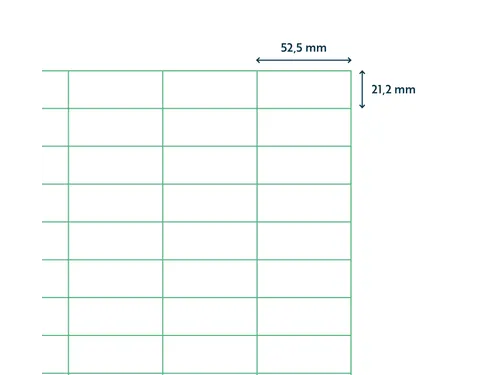 Etiketten Zelfklevend Wit 56 op A4 52.5x21.2mm 1000 Vel