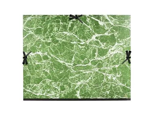 Tekenmap gemarmerd lint 61x76 groen