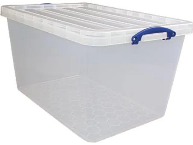 Opbergdoos 96 Liter Transparant Stapelbaar