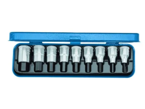 GEDORE IN 19 PM Schroevendraaierset 1/2 inch 9-delig Binnenzeskant 5-1