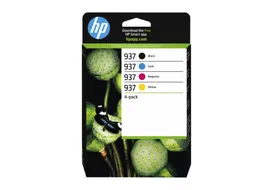 HP 937 Inktcartridge Zwart + 3 Kleuren Origineel 6C400NE