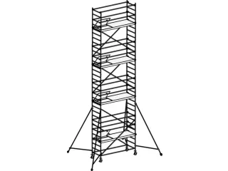 rolsteiger,reik H 9,4m,steiger H 8,64m,4platform(s),m. luik - 2