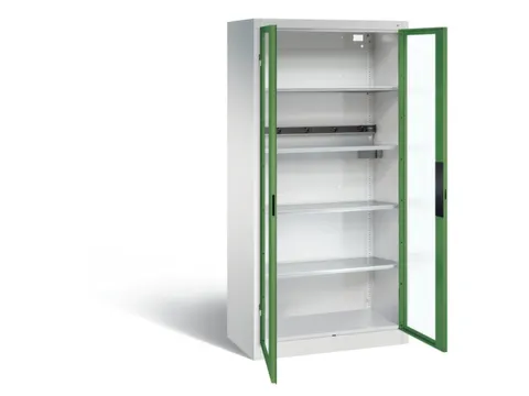 acculaadkast 1950x930x500mm 5stekkerdozen 230V cil.-slot front RAL6011