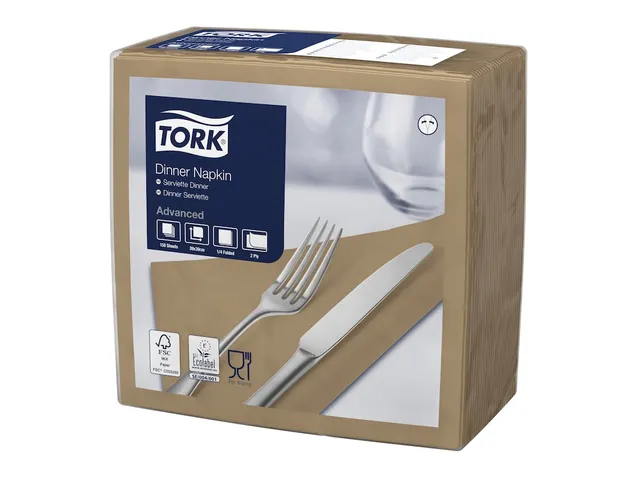 Tork 478751 Dinnerservet Advanced Biscuit 39x39cm