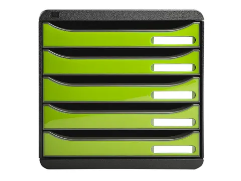 Big-box Plus Classic Ladenblok 5 Laden A4+ Zwart Groen