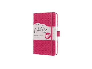 Weekagenda Flair A6 2027 (NL/FR/EN/DU) Fuchsia Pink Hardcover - 2