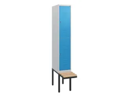 Dubbeldekse dekenkist,HxBxD 1950x300x815mm,1x2vak.,vak B 300mm