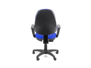Bureaustoel EN1335 Linea Tiger 01 blauw/blauw met armleuning - 4