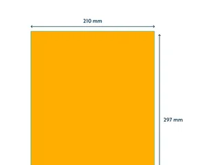 Etiket 210x297mm Fluor Oranje 100 Vel - 3