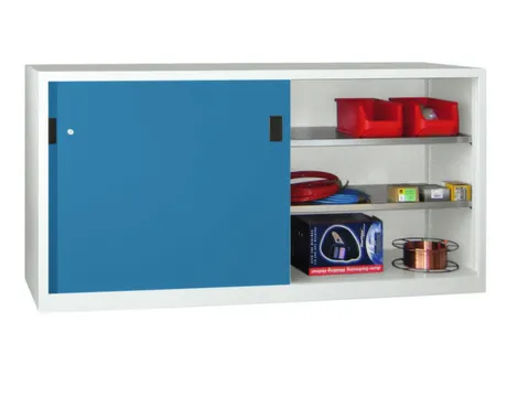 schuifdeurkast,HxBxD 1000x2000x400mm,RAL7035,front RAL5012