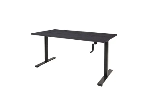 Dextro Slinger Bureau Zit-sta T-poot 180x90 houtprint schaduw 25mm zw