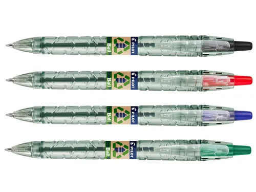 Balpen Pilot B2P Ecoball Begreen 1.0mm Medium punt Rood