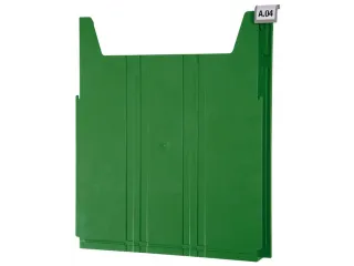 wandsorteerder,opbergvak,v. 34,HxBxD 42x262x302mm,plank(en) ABS,groen - 3