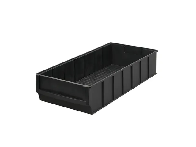 bac compartimentable ESD,HxlxP 81x183x400mm,PP,noir