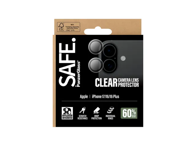 PanzerGlass SAFE. by Camera Lens Protector Transparent iPhone 17 |