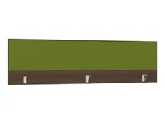 opzetpaneel bureau aanbouw achter NV bruin hickory groen 2000mm