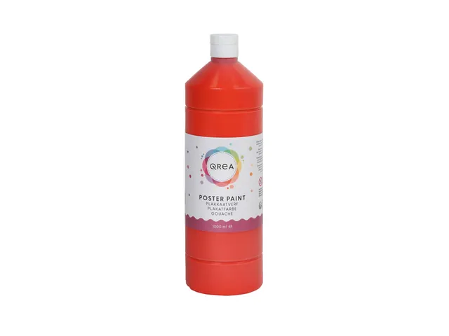 Plakkaatverf Qrea lichtrood 1000ml