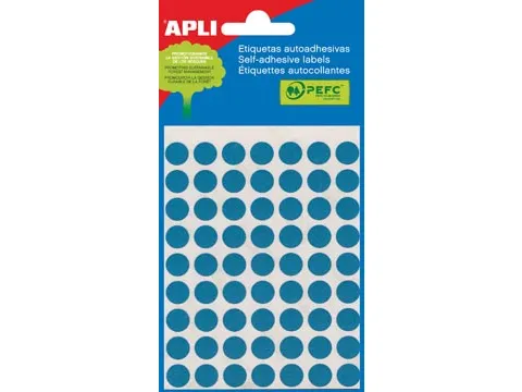 Apli Ronde Etiketten Ø10mm Blauw
