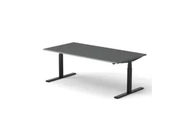 Elektrisch ihv bureau,HxBxD 650-1310x2000x1000mm,blad donkergrijs