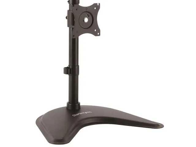 Support 2 écran Vertical Noir